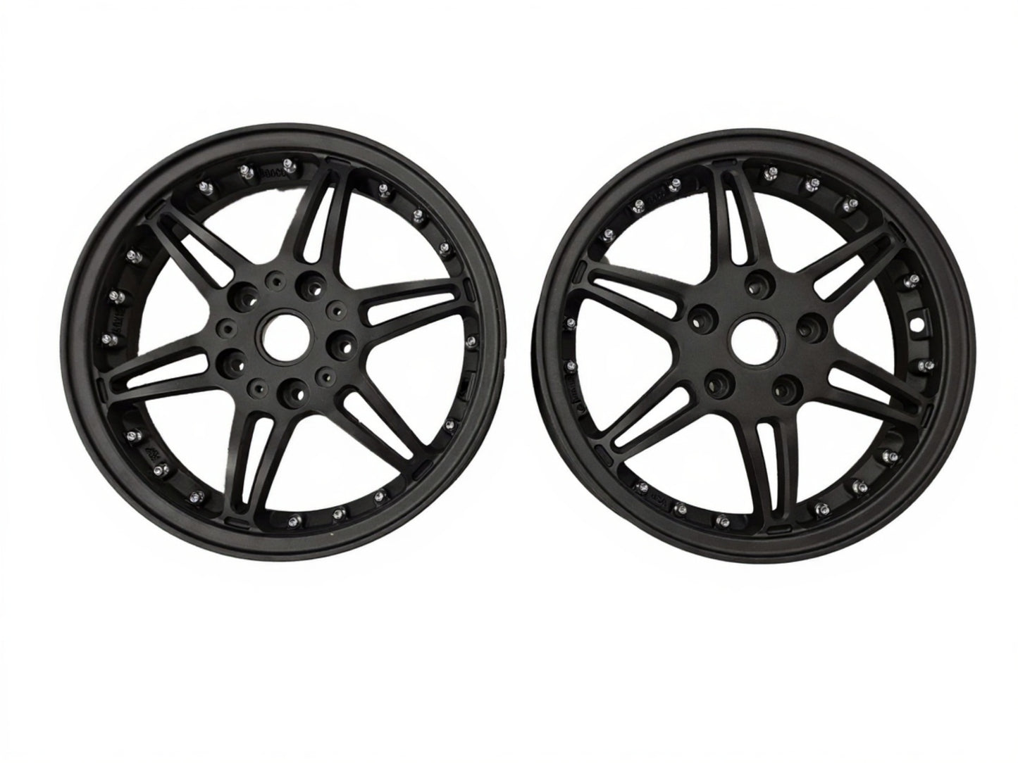 Velgen Set 12'' A-Plus (Voor + Achter) Passend Op Vespa GTS Matt Black Edition - Sport