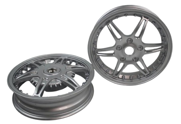 Velgen Set A-Plus (Voor + Achter) Passend Op Vespa Primavera/Sprint Silver Edition - Sport