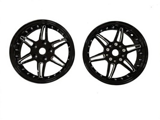 Velgen Set 12'' A-Plus (Voor + Achter) Passend Op Vespa GTS Shiny Black Edition - Sport