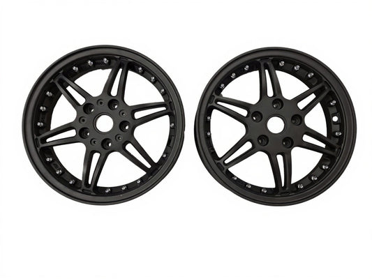 Velgen Set 12'' A-Plus (Voor + Achter) Passend Op Vespa GTS Matt Black Edition - Sport