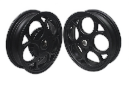 Velgen Set A-Plus (Voor + Achter) Passend Op Vespa Primavera/Sprint - Matt Black Edition