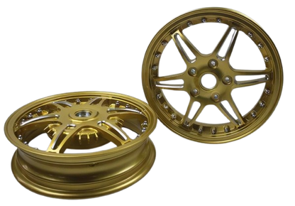 Velgen Set A-Plus (Voor + Achter) Passend Op Vespa Primavera/Sprint Gold Edition - Sport