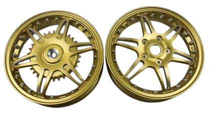Velgen Set A-Plus (Voor + Achter) Passend Op Vespa Primavera/Sprint Gold Edition - Sport